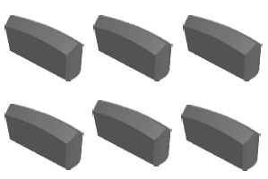 K0、K10型用于鑲制一字型硬質(zhì)合金釬頭用釬片